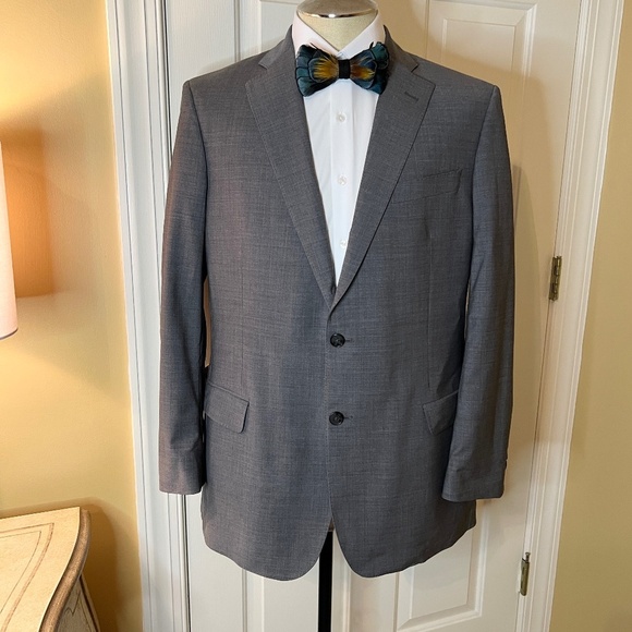 NWOT Mens Brooks Brothers Explorer Slim Fitzgerald Fit Gray Blazer Jacket 42R - Picture 1 of 5